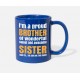 Brother And Sister Gift Shirt Birthday Funny Royal Blue Mugs